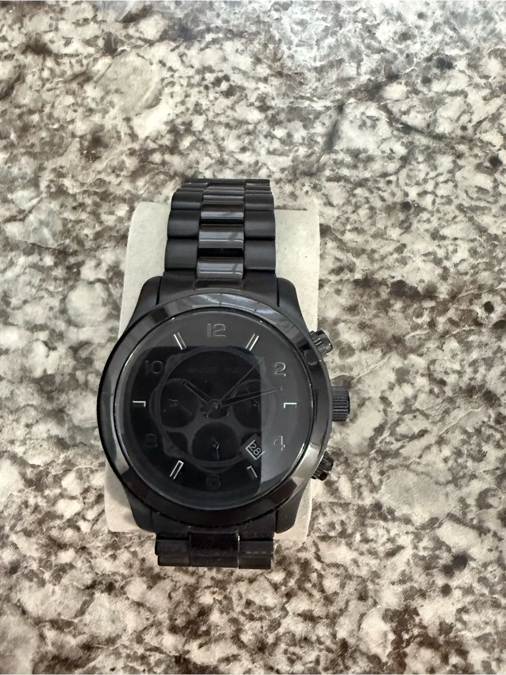Michael Kors Black Men's Chronograph Bracelet Watch